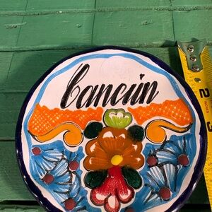Handcrafted Floral Ceramic Plate Made in Puebla